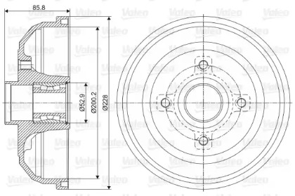 Тормозный барабан (VALEO: 237058)