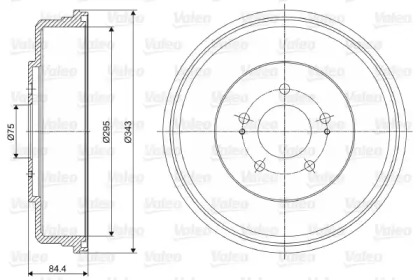 Тормозный барабан (VALEO: 237078)