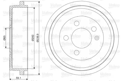 Тормозный барабан (VALEO: 237099)