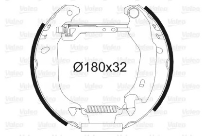 Комлект тормозных накладок (VALEO: 554674)