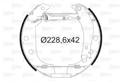 Комлект тормозных накладок (VALEO: 554710)
