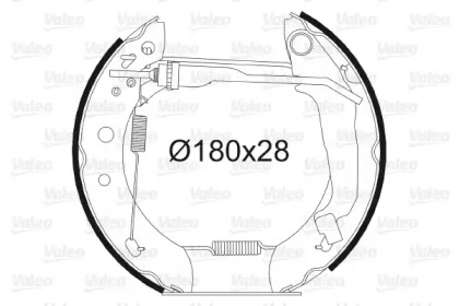 Комлект тормозных накладок (VALEO: 554799)