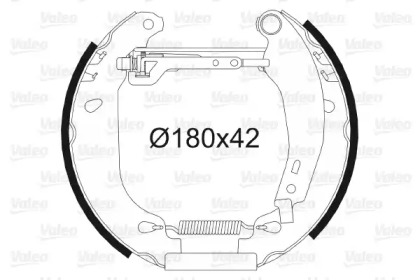 Комлект тормозных накладок (VALEO: 554833)