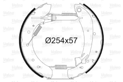 Комлект тормозных накладок (VALEO: 554881)