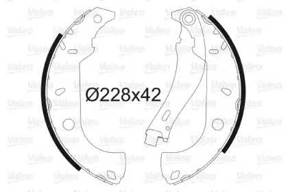 Комлект тормозных накладок (VALEO: 562585)