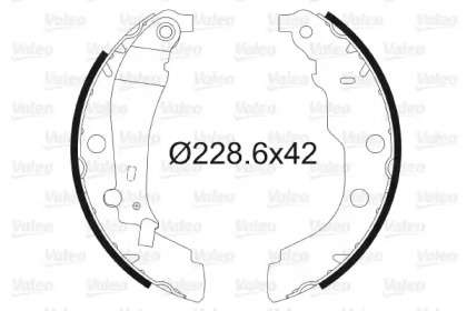 Комлект тормозных накладок (VALEO: 562628)