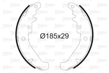 Комлект тормозных накладок (VALEO: 562785)