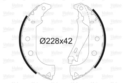 Комлект тормозных накладок (VALEO: 562787)
