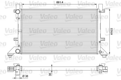 Теплообменник (VALEO: 231605)