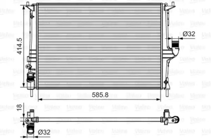 Теплообменник (VALEO: 700801)