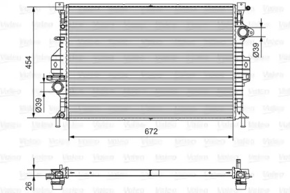 Теплообменник (VALEO: 701536)