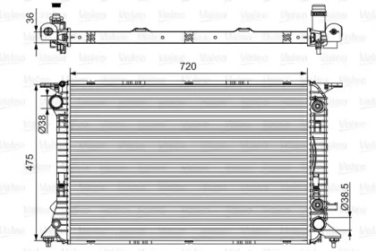 Теплообменник (VALEO: 701537)