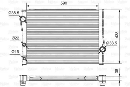 Теплообменник (VALEO: 701549)