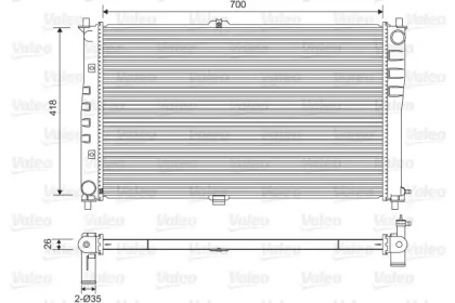 Теплообменник (VALEO: 701602)