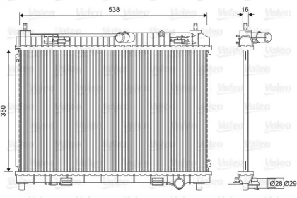 Теплообменник (VALEO: 701603)