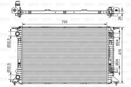 Теплообменник (VALEO: 735472)