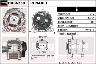 Генератор (REMY: DRB6250)