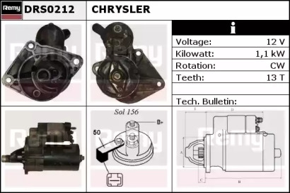 Стартер (REMY: DRS0212)