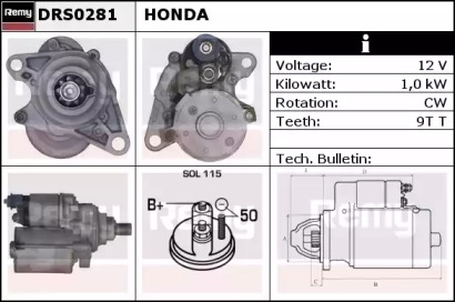 Стартер (REMY: DRS0281)