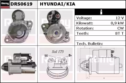 Стартер (REMY: DRS0619)