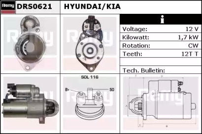 Стартер (REMY: DRS0621)