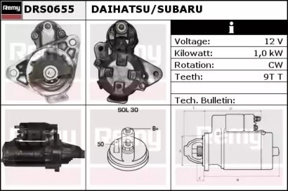 Стартер (REMY: DRS0655)