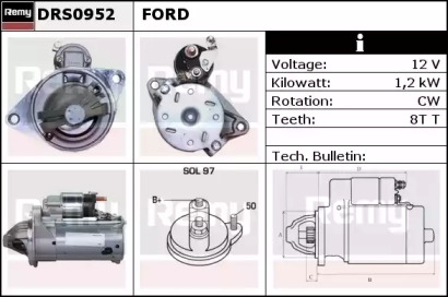 Стартер (REMY: DRS0952)