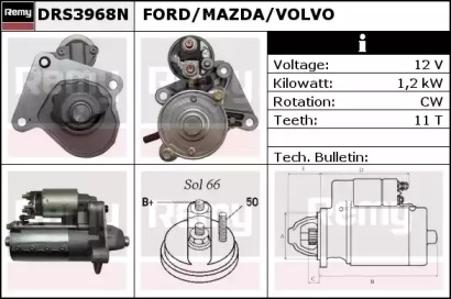 Стартер (REMY: DRS3968N)