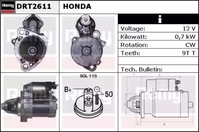Стартер (REMY: DRT2611)