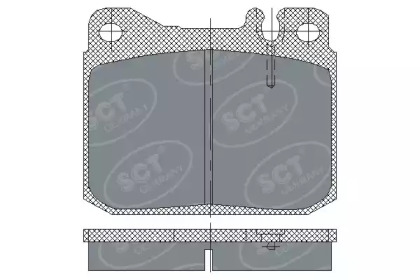 Комплект тормозных колодок (SCT Germany: SP 103 PR)