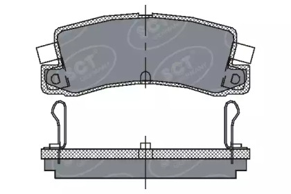Комплект тормозных колодок (SCT Germany: SP 106 PR)
