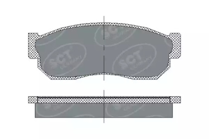 Комплект тормозных колодок (SCT Germany: SP 109 PR)
