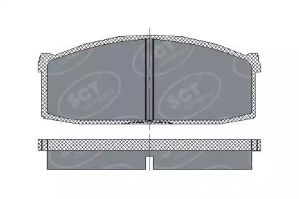 Комплект тормозных колодок (SCT Germany: SP 112 PR)