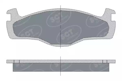 Комплект тормозных колодок (SCT Germany: SP 114 PR)