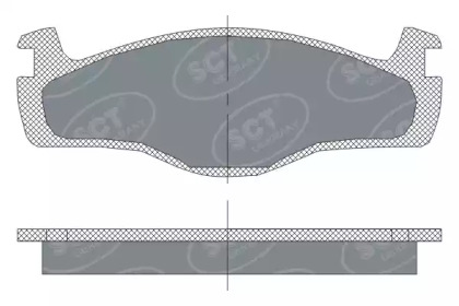 Комплект тормозных колодок (SCT Germany: SP 115 PR)