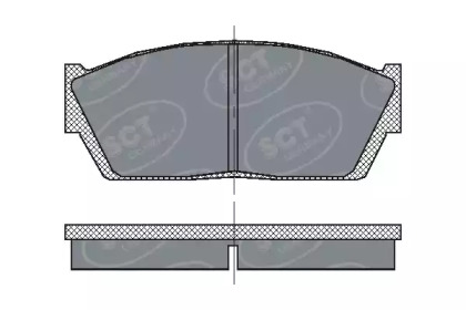 Комплект тормозных колодок (SCT Germany: SP 120 PR)