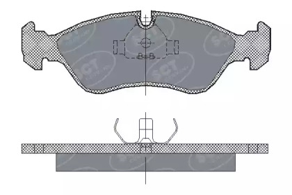 Комплект тормозных колодок (SCT Germany: SP 122 PR)