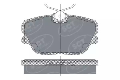 Комплект тормозных колодок (SCT Germany: SP 124 PR)