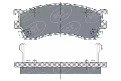Комплект тормозных колодок (SCT Germany: SP 125 PR)