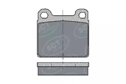 Комплект тормозных колодок (SCT Germany: SP 126 PR)
