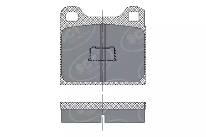 Комплект тормозных колодок (SCT Germany: SP 127 PR)