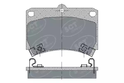 Комплект тормозных колодок (SCT Germany: SP 131 PR)