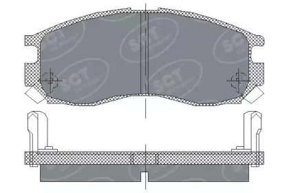 Комплект тормозных колодок (SCT Germany: SP 133 PR)