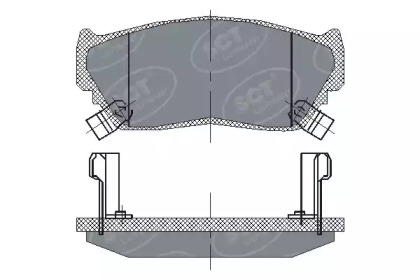 Комплект тормозных колодок (SCT Germany: SP 135 PR)