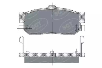 Комплект тормозных колодок (SCT Germany: SP 139 PR)