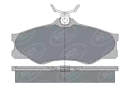 Комплект тормозных колодок (SCT Germany: SP 140 PR)