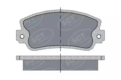 Комплект тормозных колодок (SCT Germany: SP 143 PR)