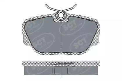 Комплект тормозных колодок (SCT Germany: SP 144 PR)