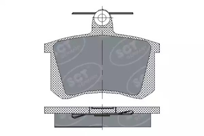 Комплект тормозных колодок (SCT Germany: SP 145 PR)