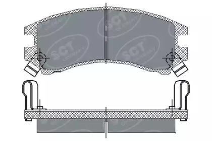 Комплект тормозных колодок (SCT Germany: SP 148 PR)